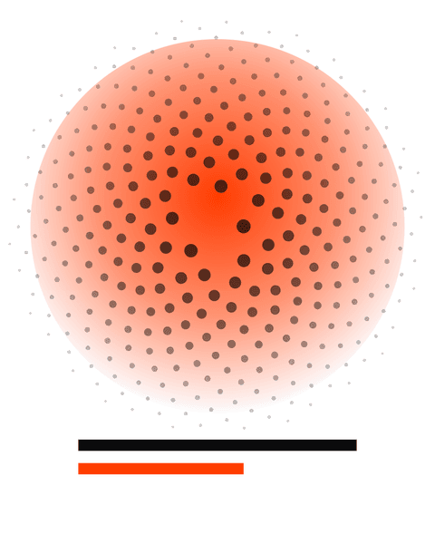 Static Burst. Halftone over a gradient, no separations