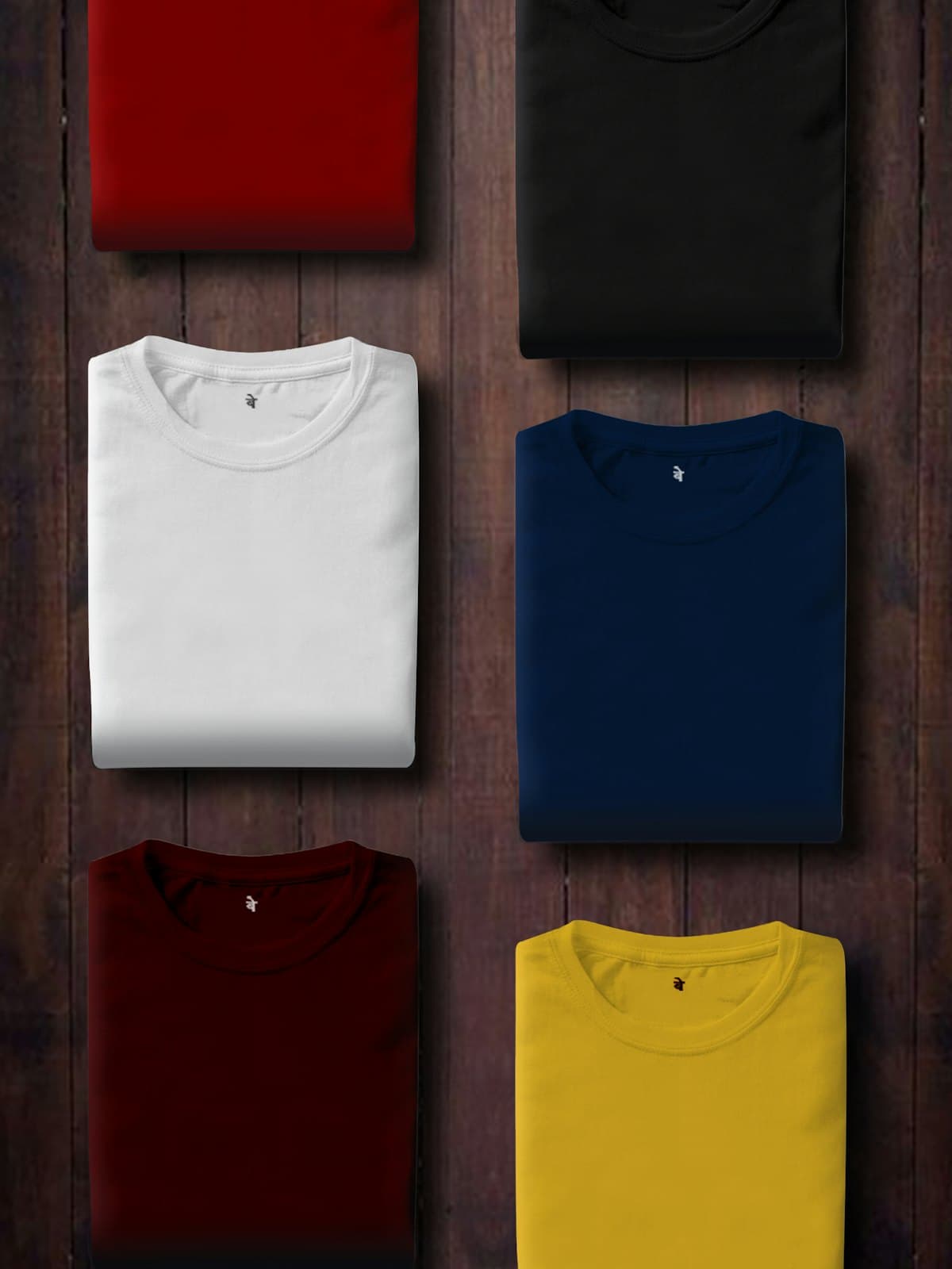 Breeze dot-knit tees, folded